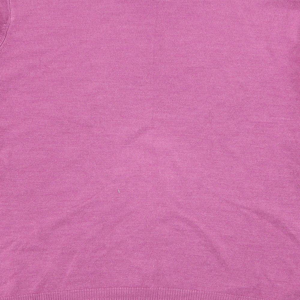 isabelle Womens Pink Pullover Jumper Size M