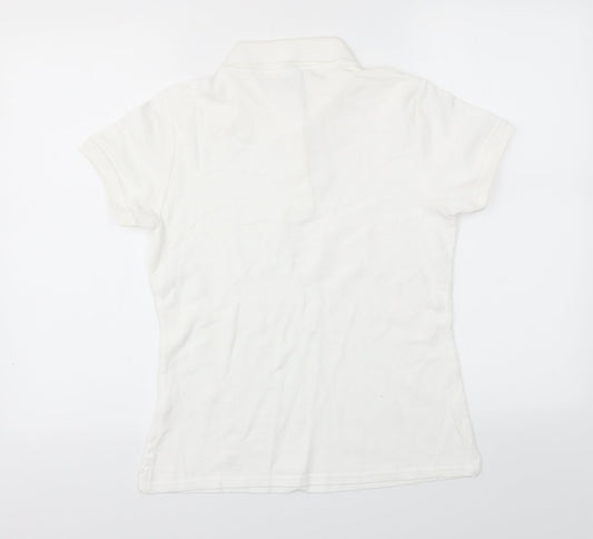Fruit of the Loom Girls White Basic T-Shirt Size M