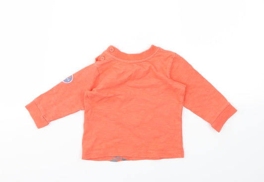 George Girls Red Animal Print Basic T-Shirt Size 3-6 Months