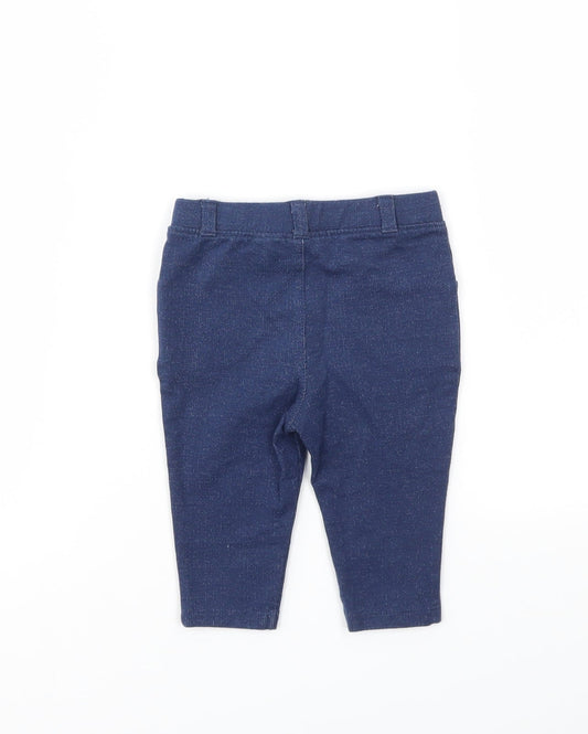 JHON LEWIS Girls Blue Jogger Jeans Size 3-6 Months