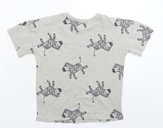 George Boys Grey Basic T-Shirt Size 5-6 Years