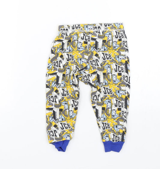 George Baby Yellow Cami Pyjama Pants Size 12-18 Months - JCB