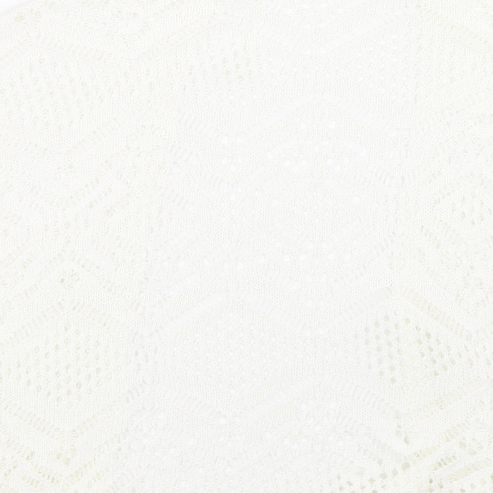 George Womens White Cape Jumper Size S