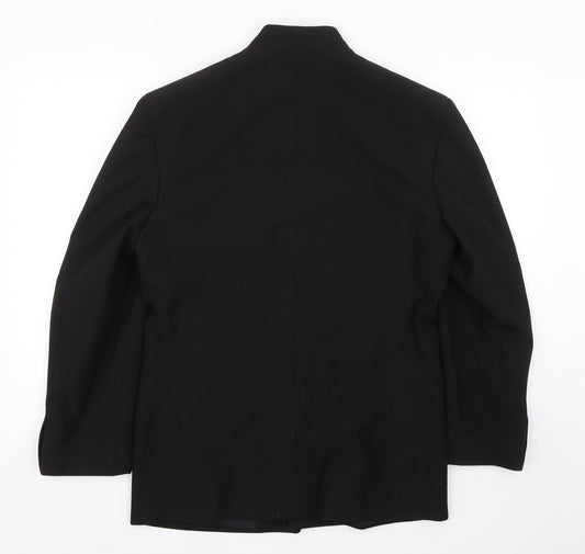 Stone Bridge Mens Black Jacket Suit Size 38