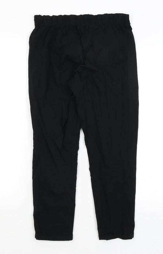 Tezenis Womens Black Cropped Trousers Size S L22.5 in