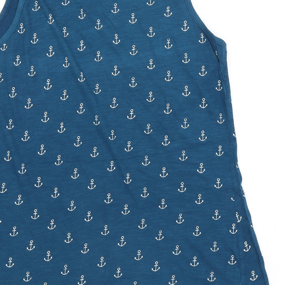 Avenue Womens Blue Basic Tank Size 16 - Anchors