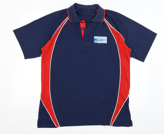 Munshini Mens Blue Basic T-Shirt Size M