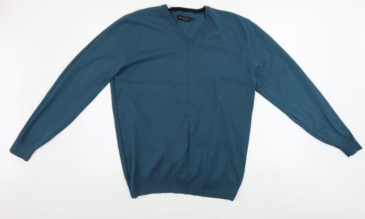 Aspen & Court Mens Green Pullover Jumper Size L