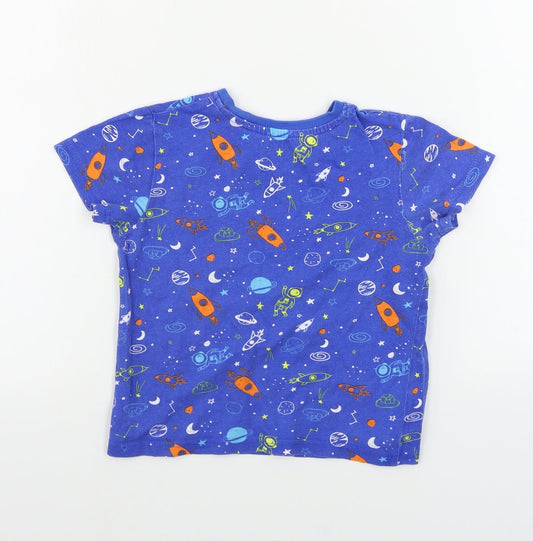 Pep&co Girls Blue Basic T-Shirt Size 4-5 Years