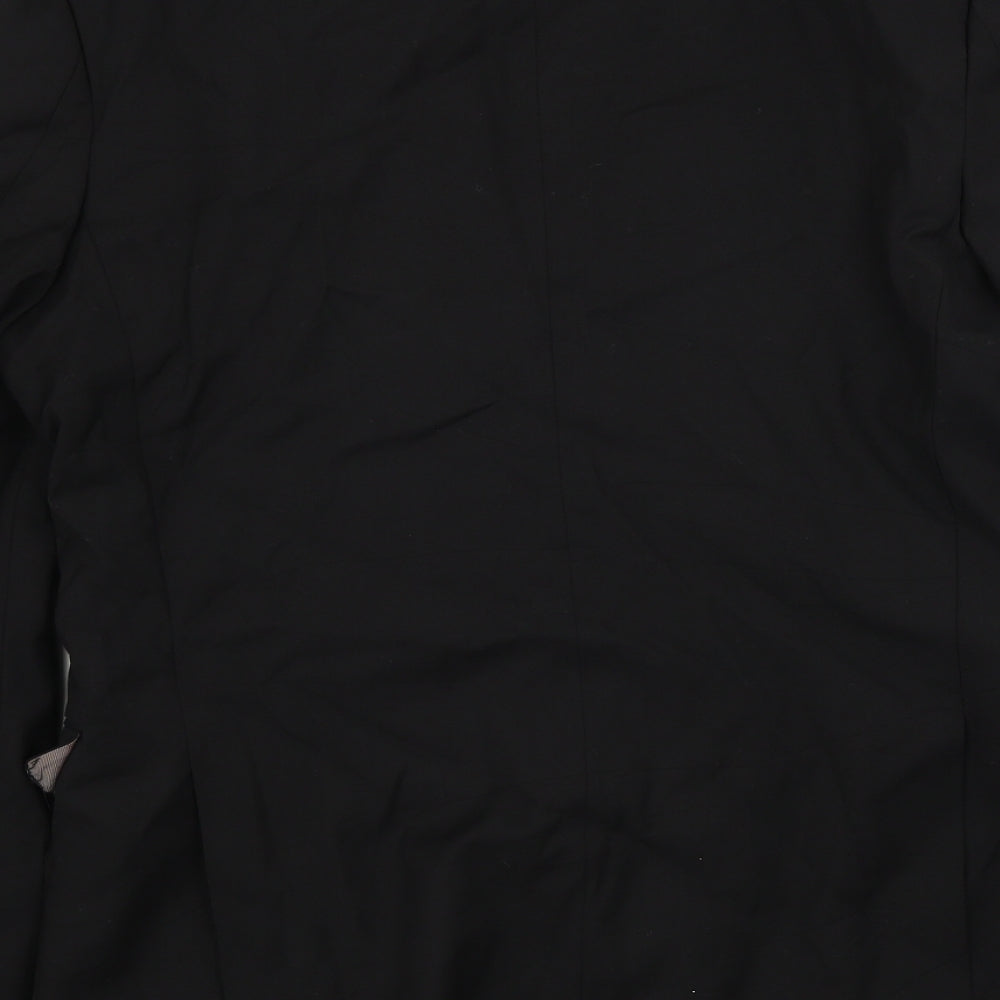 Mens UK Size 38 Cedar Wood State Regular Black Suit Jacket
