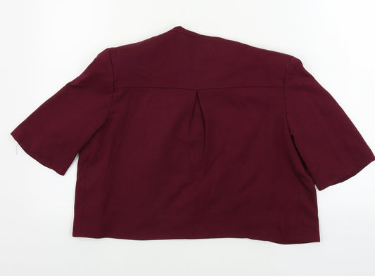 Solo Womens Purple Jacket Blazer Size 14