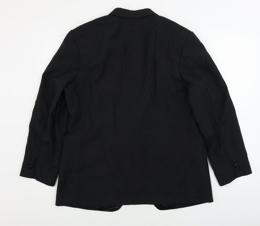 rossells Mens Black Jacket Blazer Size 42