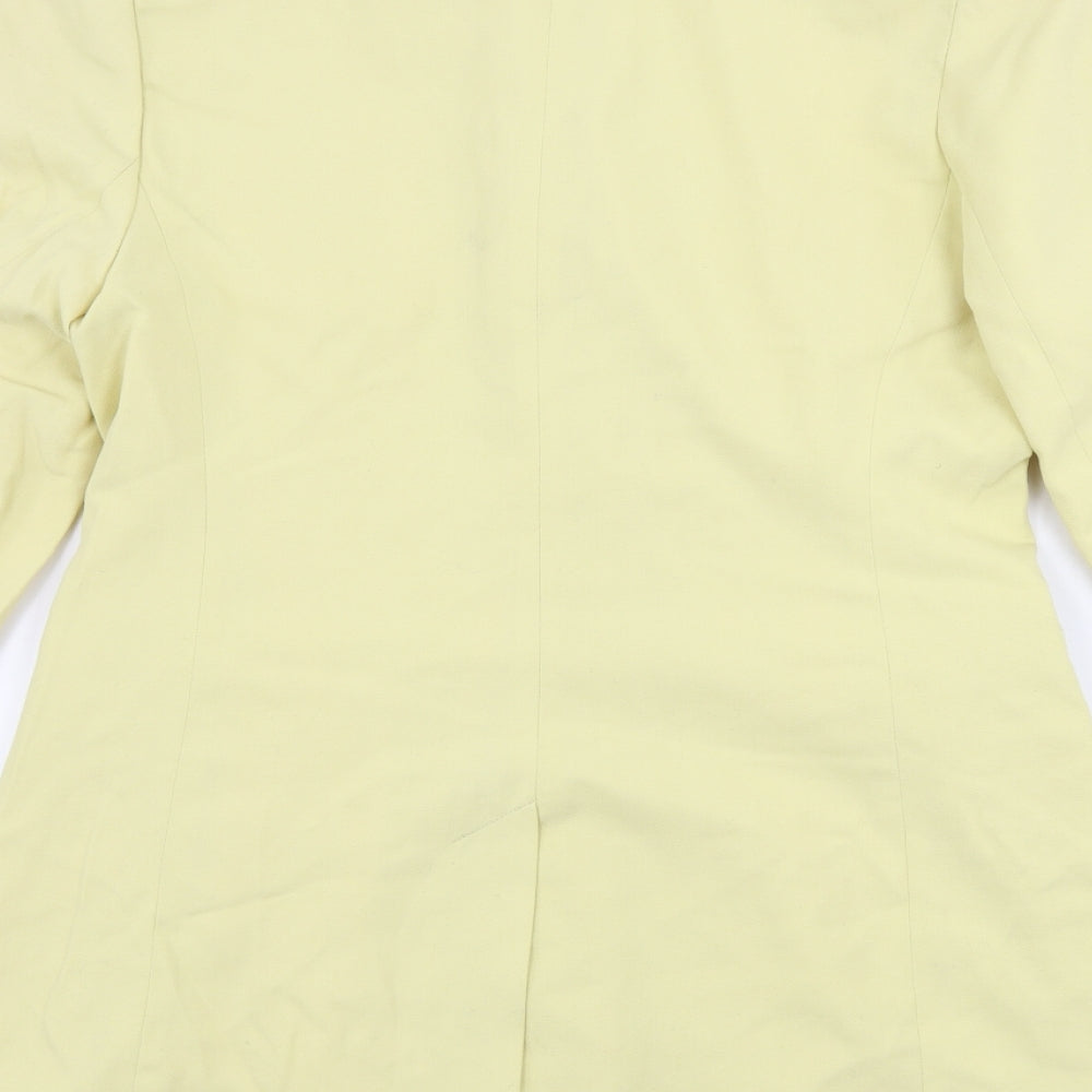Classics Womens Yellow   Jacket Blazer Size 12