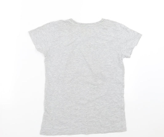 Matalan Boys Grey Basic T-Shirt Size 10 Years - Football