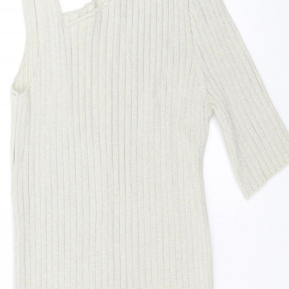 Womens UK Size 14 NEXT Beige Pullover Jumper