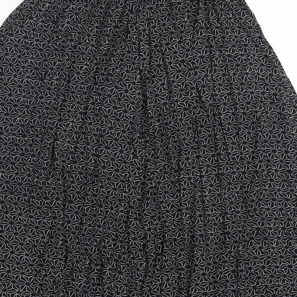 Womens UK Size 2XL Preworn Black A-Line Skirt