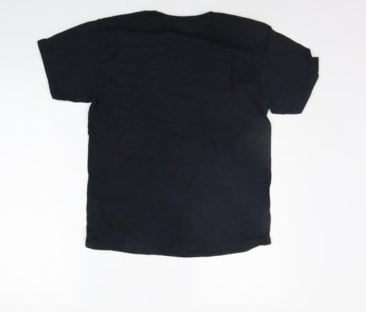 Gildan Boys Black Basic T-Shirt Size L