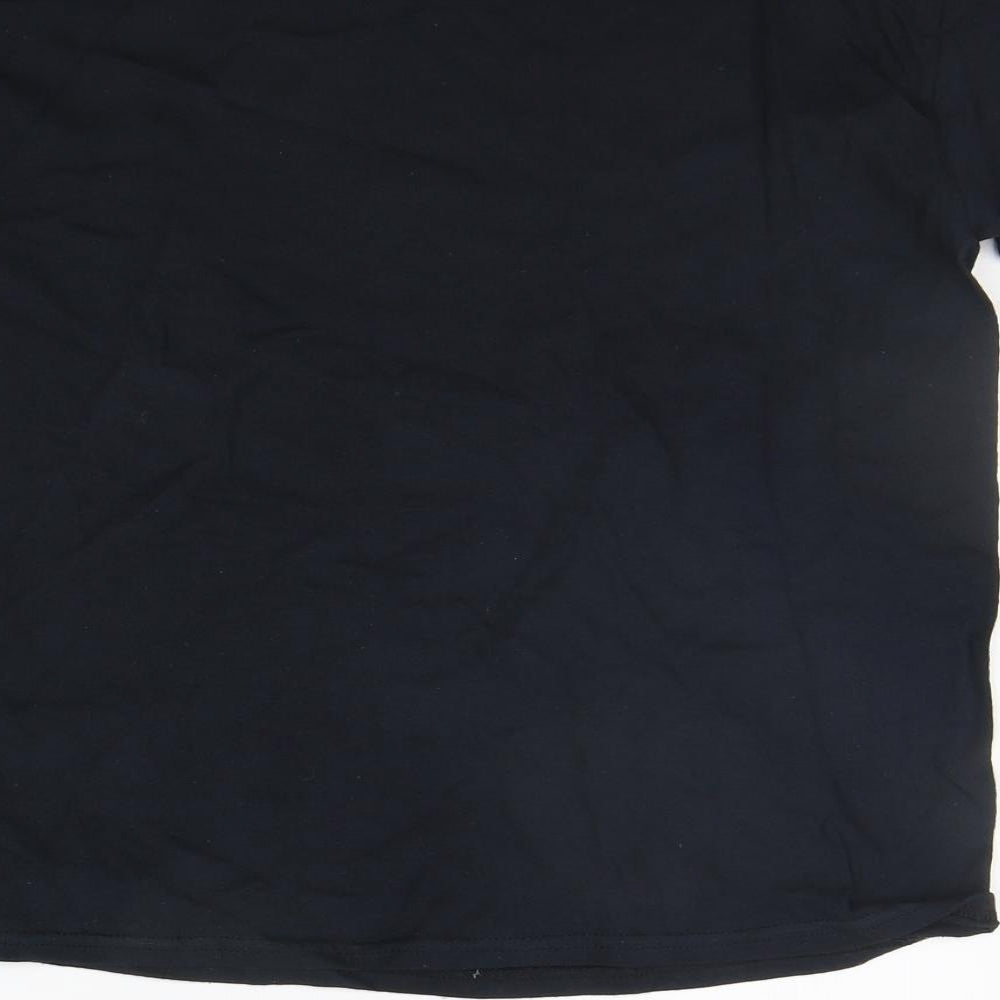 Gildan Boys Black Basic T-Shirt Size L