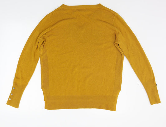 Primark Womens Yellow Pullover Jumper Size M