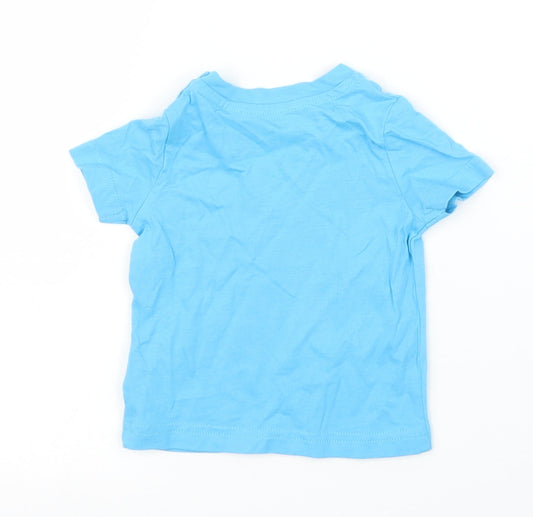 Mothercare Boys Blue Basic T-Shirt Size 3-6 Months