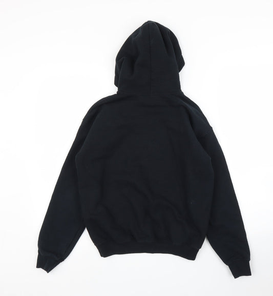 Gildan Boys Black Pullover Hoodie Size L
