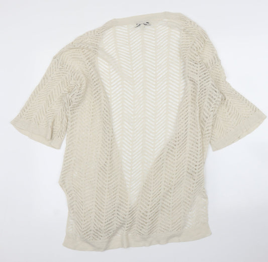 Womens UK Size 12 NEXT Ivory Cardigan Jumper