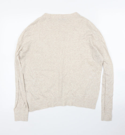Womens UK Size 10 NEXT Beige Pullover Jumper