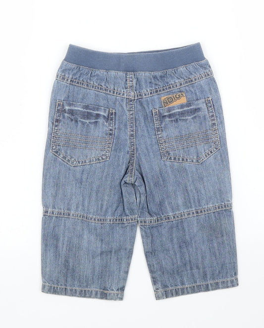 M&S Boys Blue Denim Capri Jeans Size 9 Months