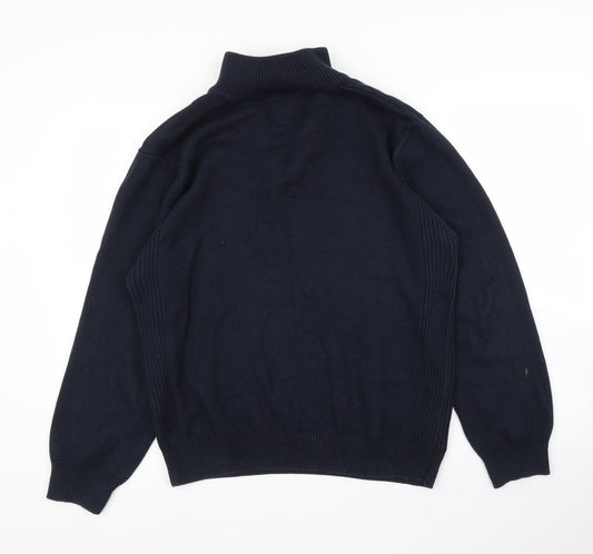 Easy Mens Blue Pullover Jumper Size L