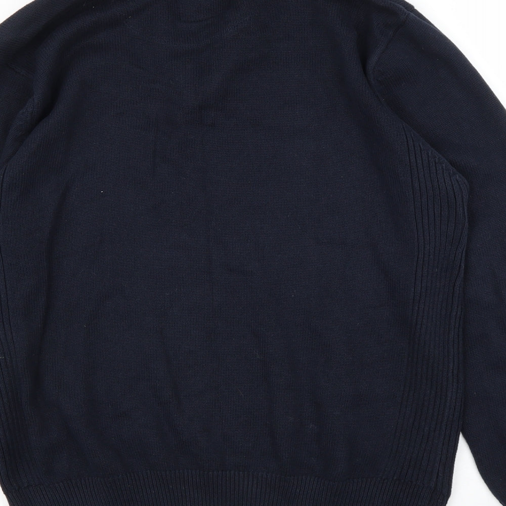 Easy Mens Blue Pullover Jumper Size L