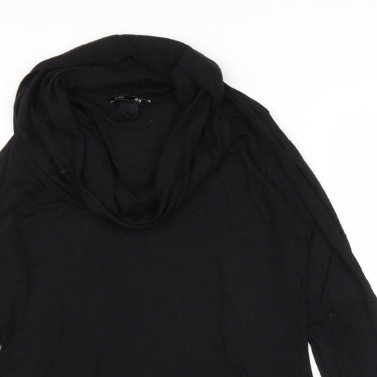 Womens UK Size M H&M Black Basic T-Shirt