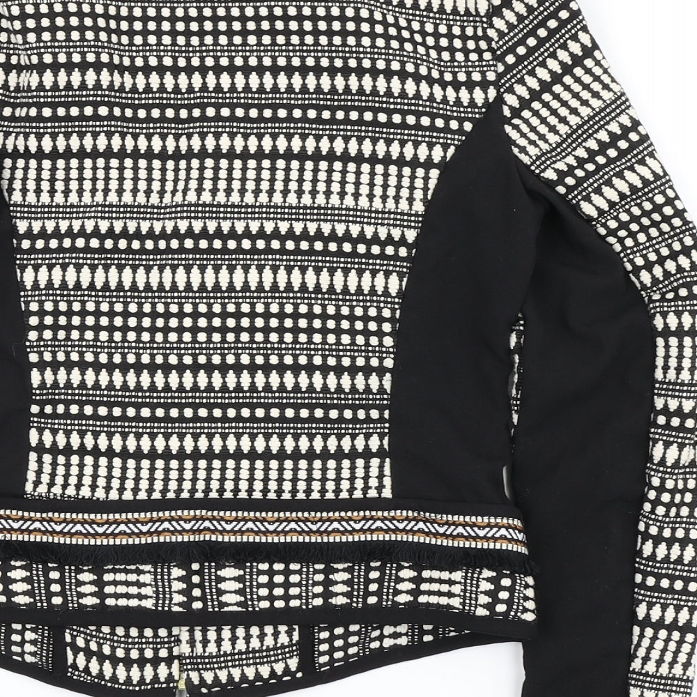 H&M Womens Multicoloured Argyle/Diamond Jacket Size 36