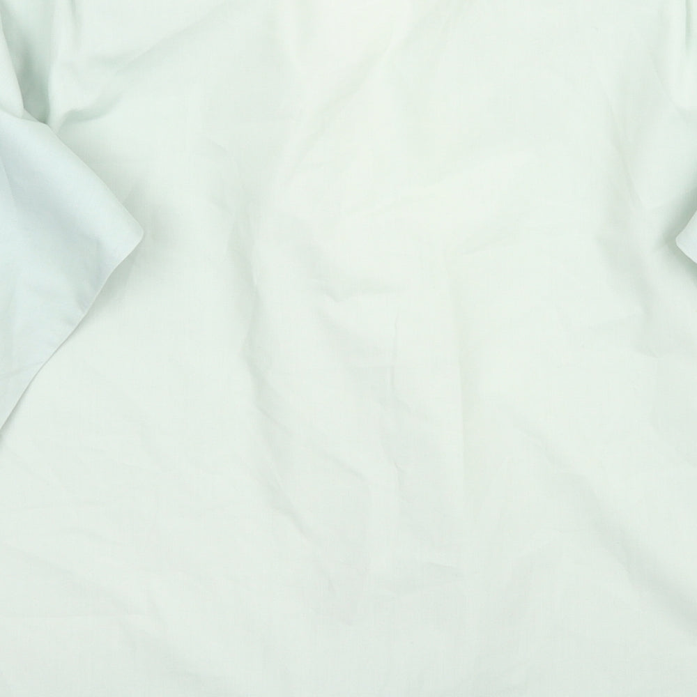 Zantos Mens Green Button-Up Size 15.5