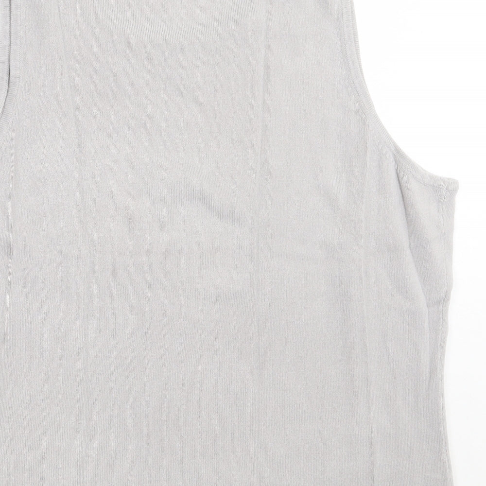 Womens UK Size 20 Marks and Spencer Grey Basic Tank