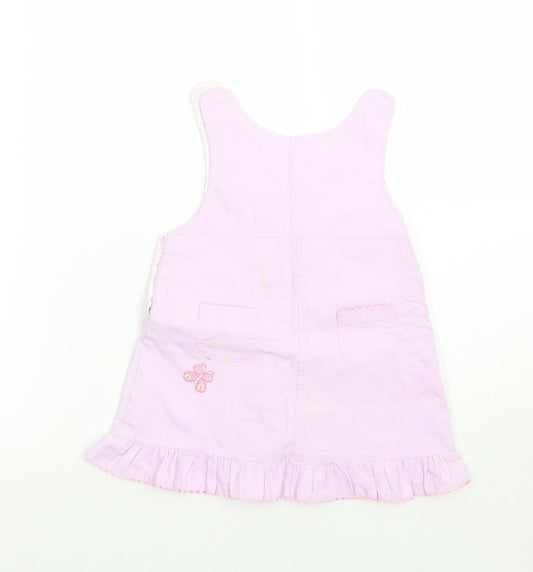 Morris mouse Girls Purple Animal Print A-Line Size 6-9 Months