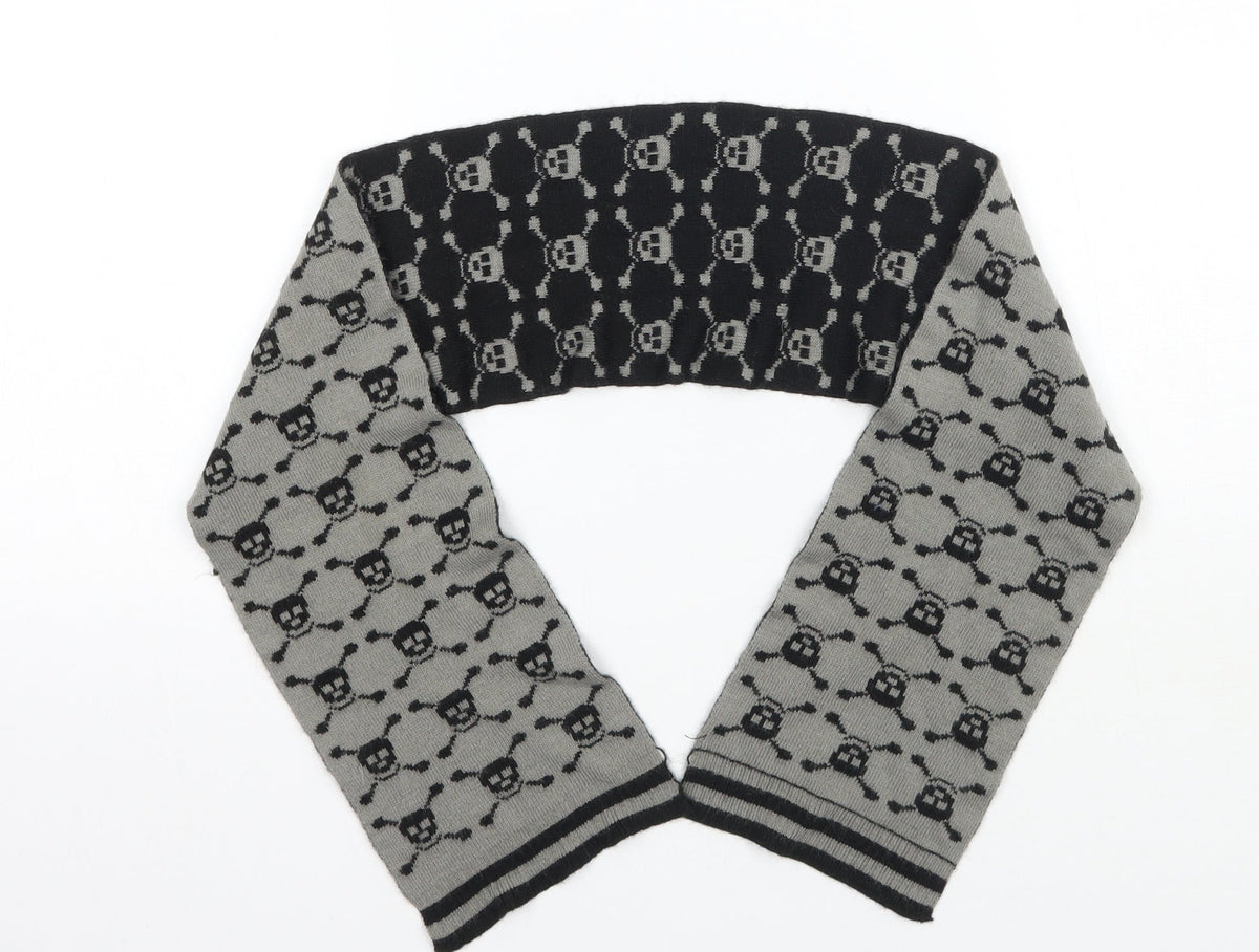 Preworn Boys Grey Geometric Scarf One Size