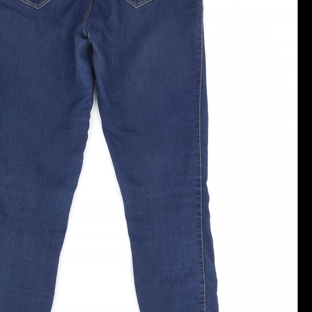 Denim & Co. Womens Blue Denim Skinny Jeans Size 12 L30 in