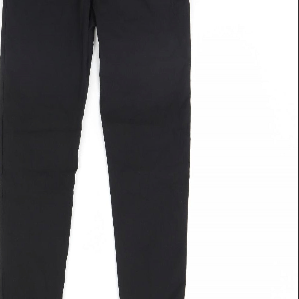 Womens UK Size M Preworn Regular Fit Skinny Black Jeans