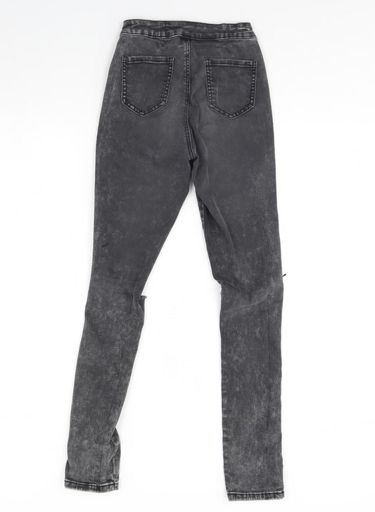 915 Girls Black Denim Skinny Jeans Size 14 Years