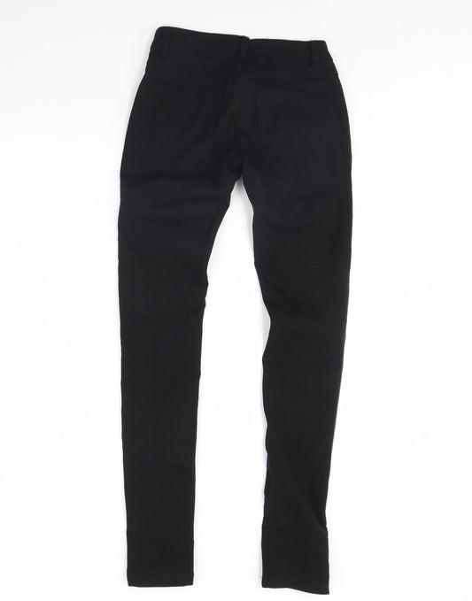 Womens UK Size S Monday Regular Fit Skinny Black Jeans