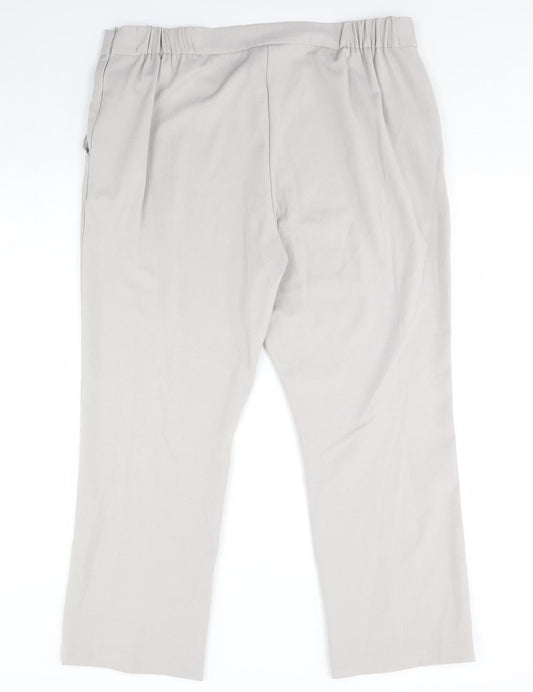 Womens UK Size 18 Anna rose Regular Fit Grey Trousers