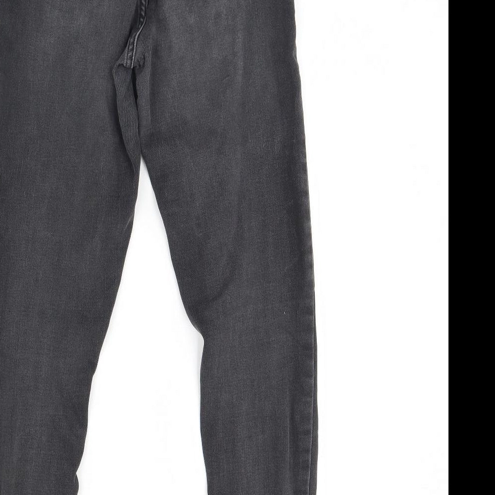 Denim & Co. Womens Black Denim Skinny Jeans Size 10 L28 in