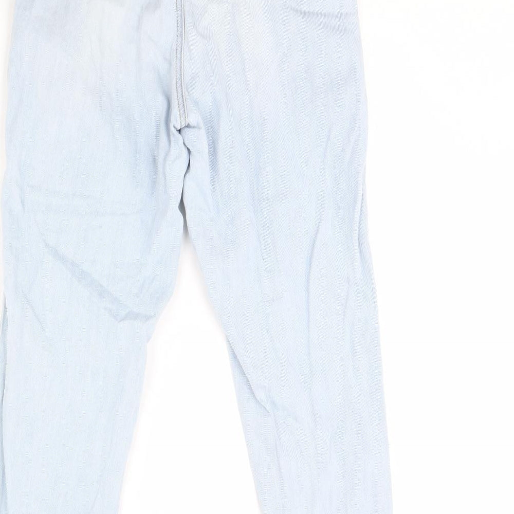 Denim & Co. Womens Blue Denim Straight Jeans Size 10 L30 in