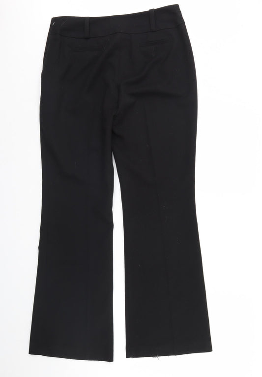 Womens UK Size 12 Wallis Regular Fit Black Trousers