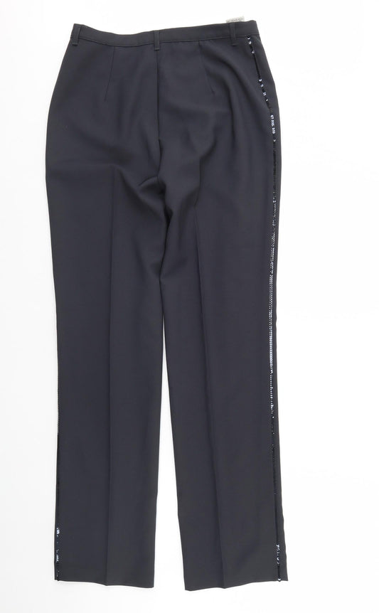 Sisley Womens Blue Trousers Size 46 L30 in