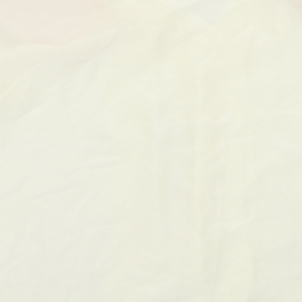Womens UK Size 14 Preworn Ivory Basic Button-Up