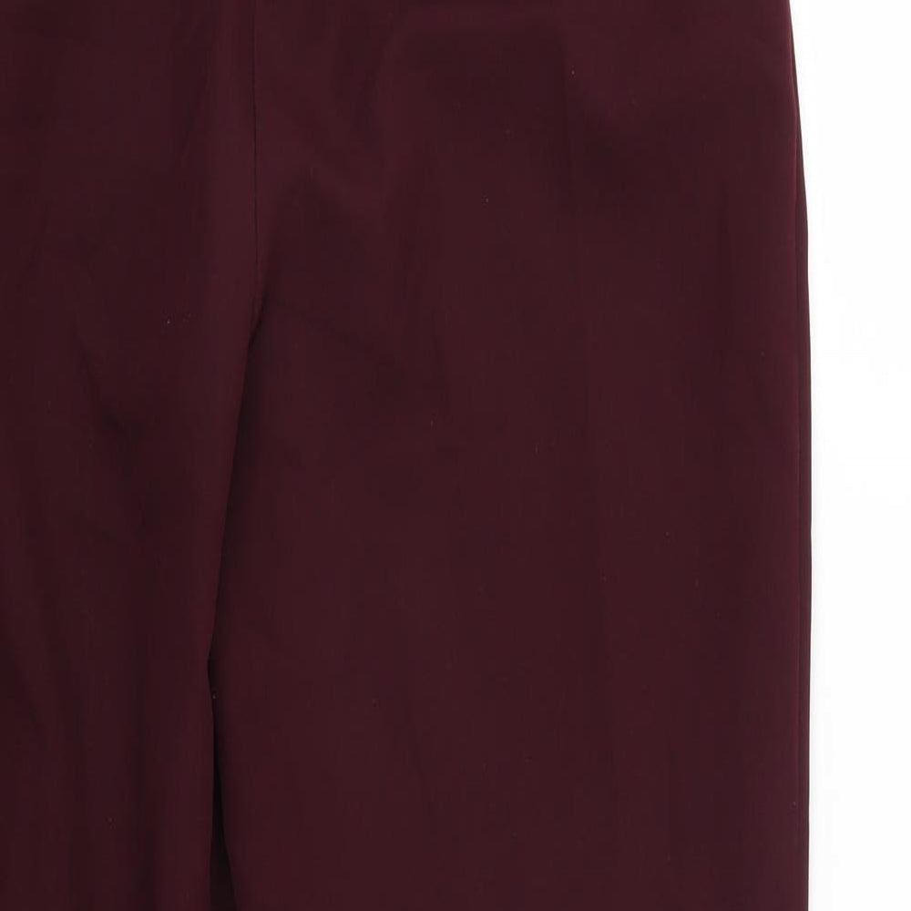 Womens UK Size 10 Miss Selfridge Regular Fit Purple Trousers