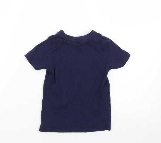 Pep & Co Baby Blue Geometric Basic T-Shirt Size 18-24 Months
