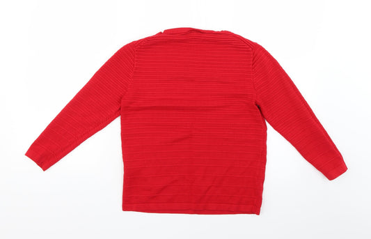 Womens UK Size 6 Warehouse Red Pullover Jumper