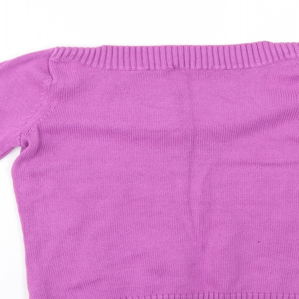 Womens UK Size 14 Marks and Spencer Purple Pullover Jumper